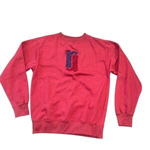 Love In Faith Cowgirl Boot Soft Crewneck Red Sweatshirt Womens XL Casual Western